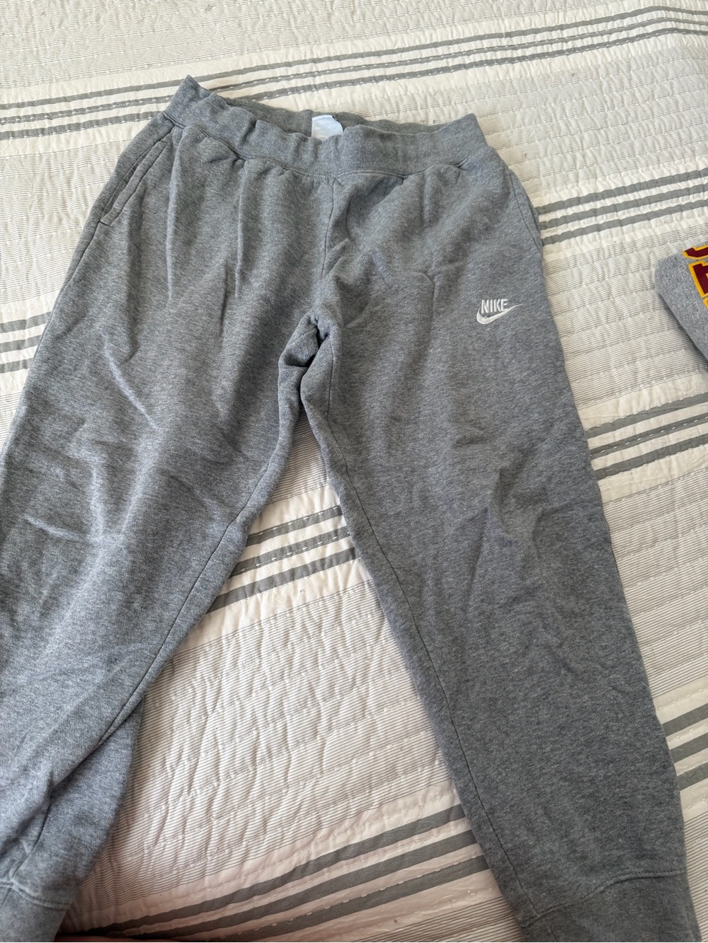 Nike Kids Gray Logo Joggers medium plus boys